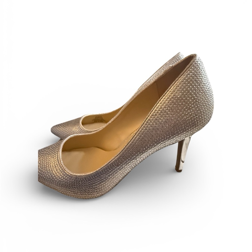 Jessica Simpson Shimmering Gold Heels